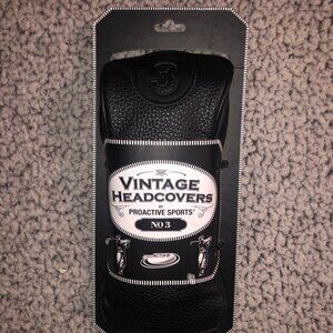 Golf Club Cover Vintage Headcovers by Proactive Sports No.3 Fits up to 200cc